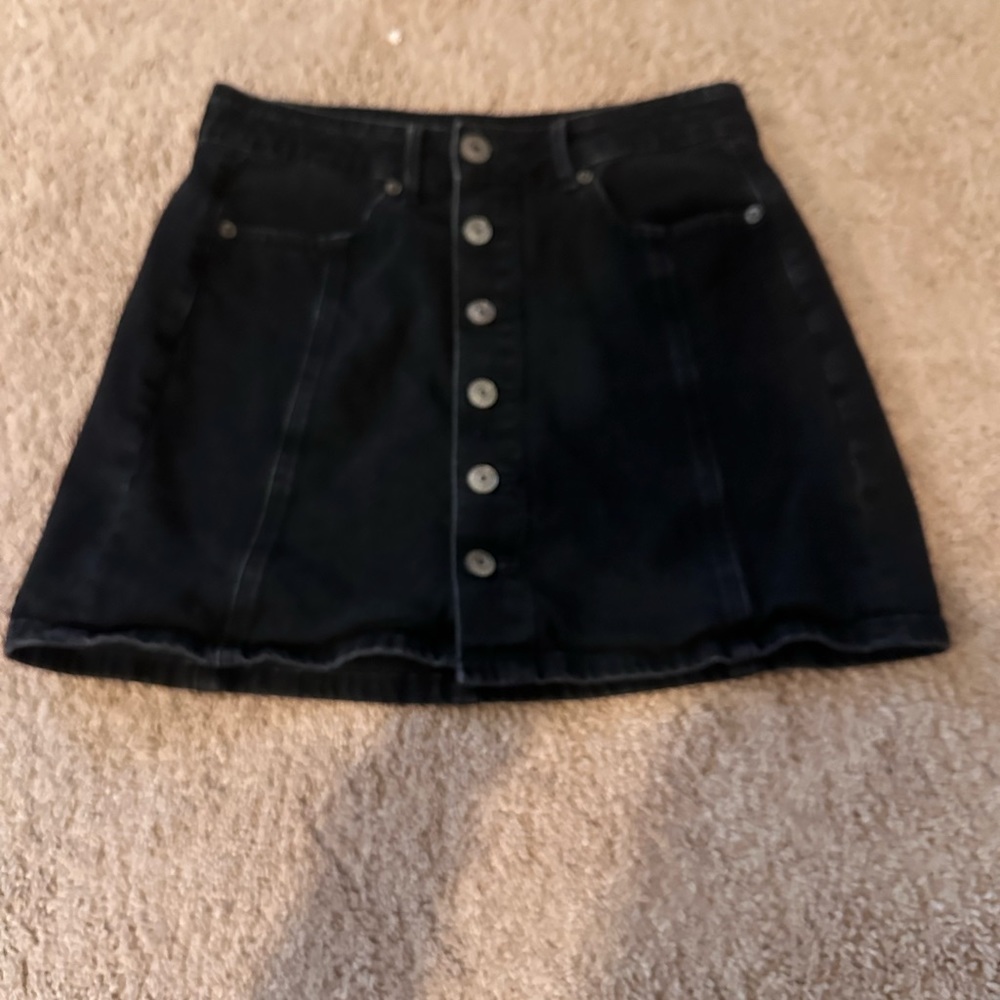 Jean skirt black